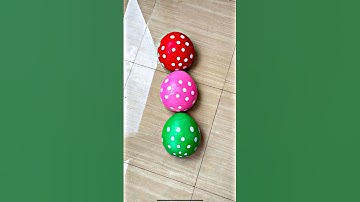 Red Pink Green Balloon Pop Video ASMR #shorts #asmr #satisfying