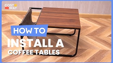 How to Install the Set of 2 Nesting Coffee Tables | JV10246 #costway #howto