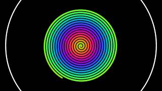 10000 Bouncing Balls Inside a Circle - simulation #2 - SPIRAL