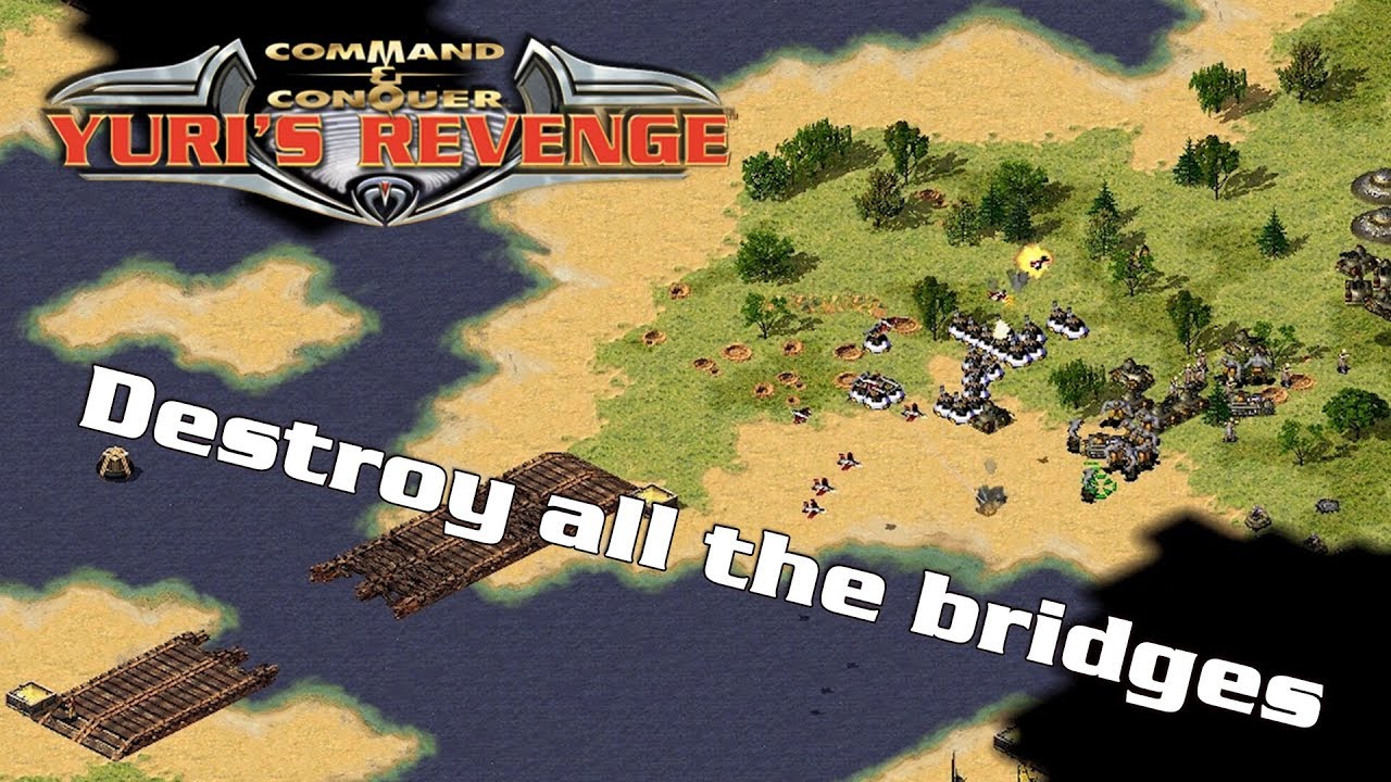 Destroy all bridges tactic ( Command & Conquer ) - YouTube