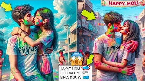 Create 3D Ai Couples Happy holi Image Creator 2024 | Happy Holi Bing Image creator | New Tutorial