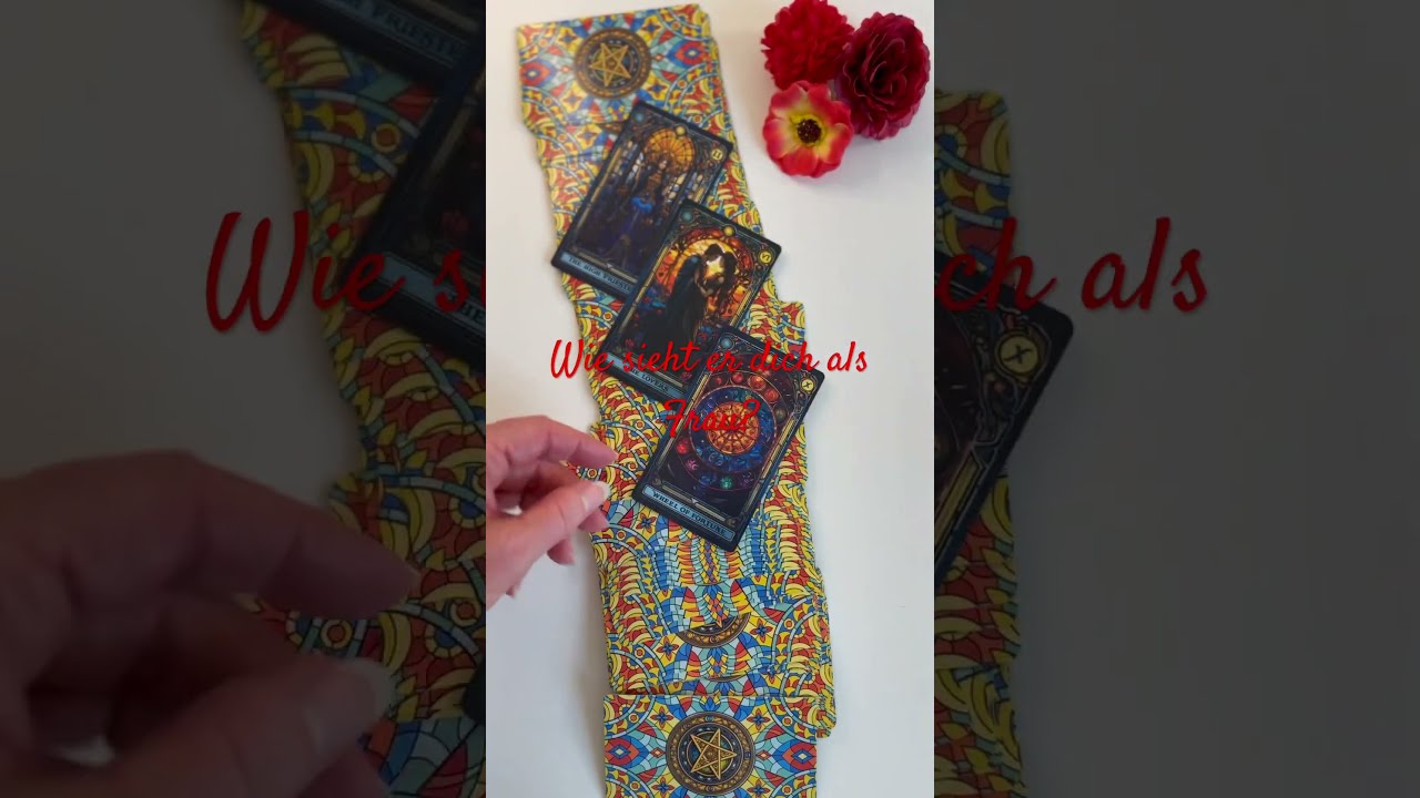 How Does He See You As A Woman Stained Glass Tarot