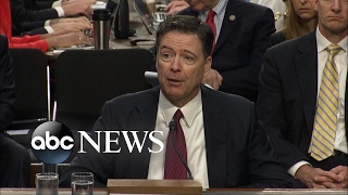 Comey testifies, revealing he took detailed notes about meetings with the president