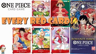 one piece romance dawn tcg card list OPC-01 Booster Pack color cards as leader cards Romance Dawn | One Piece