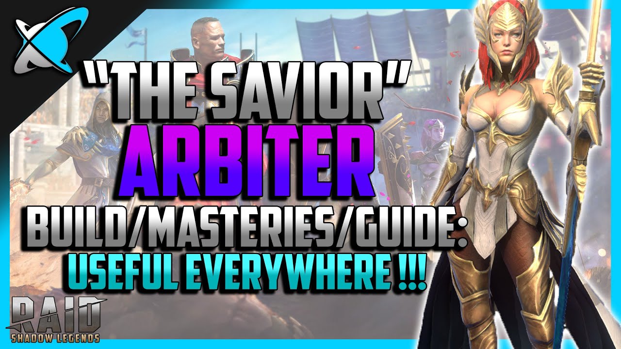 Raid Shadow Legends The Savior Arbiter Build Masteries Guide Useful Everywhere 2020 Youtube