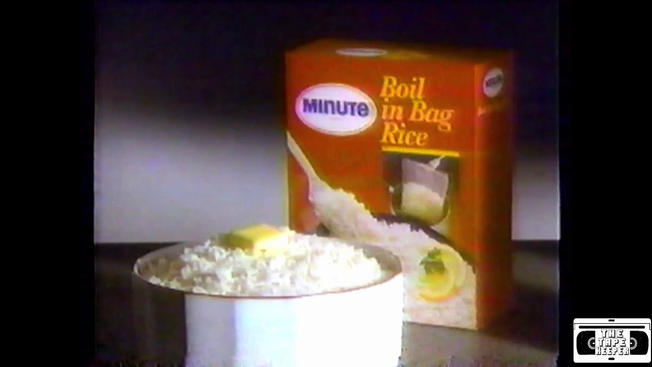 Minute Boil in Bag Rice Commercial 1988 YouTube