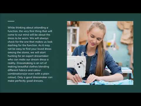 Video: Sådan Finder Du En Dressmaker