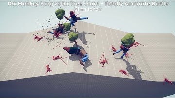 10x Monkey King vs Every Units or Gods - Totally Accurate Battle Simulator