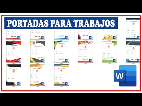 Portadas Para Trabajos Word 2020 Youtube