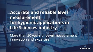 Accurate and reliable level measurement optimized for hygienic applications in Life Sciences