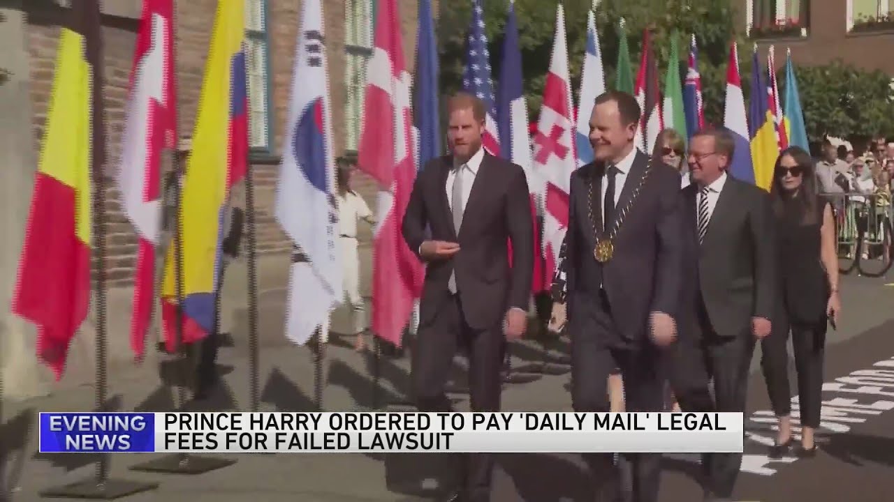 Prince Harry ordered to pay Daily Mail publisher legal fees for failed