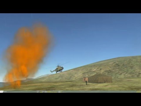 DCS - First time landing a heavily loaded Mi-8 on a mountain.
