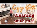 COZY FALL CLEAN WITH ME 2021 // WORKING MOM CLEANING ROUTINE // SPEED CLEANING MOTIVATION