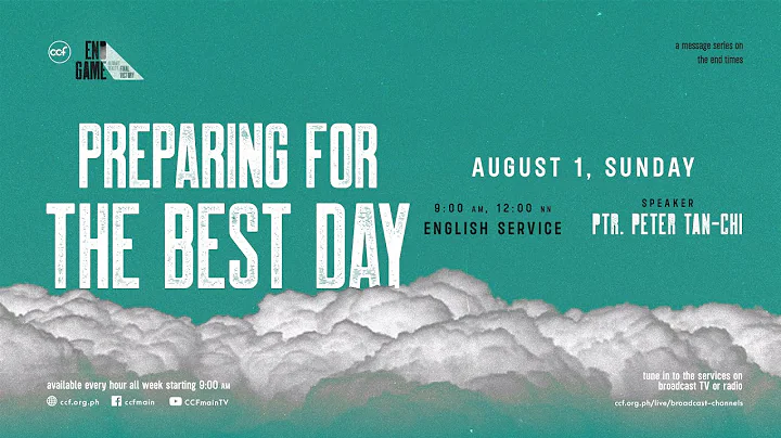 The Best Day Of Your Life | Peter Tan-Chi