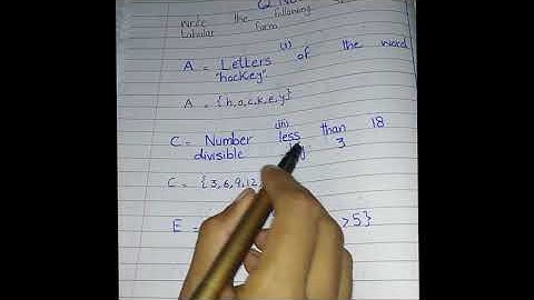 CLASS 7 UNIT NO 1 EXERCISE 1.1 QUE 2 TABULAR FORM