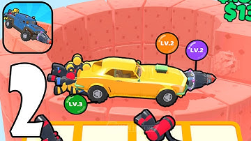 Merge Dig Car Tower - Gameplay Walkthrough Part 2 Operate the Car (Android,iOS)