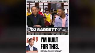 R.J Barrett says he’s BUILT for the New York Knicks !!