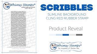 WHIMSY STAMPS PRODUCT REVEAL: Slimline Scribbles Background Stamp
