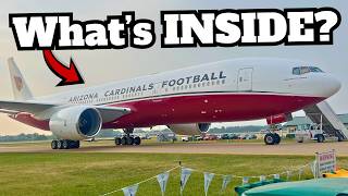 INSIDE the Arizona Cardinals PRIVATE BOEING 777!