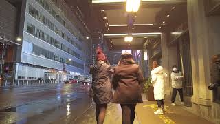 NYC LIFE 2021 |Walking in the rain in Time Square New York City (DEC 27, MON)