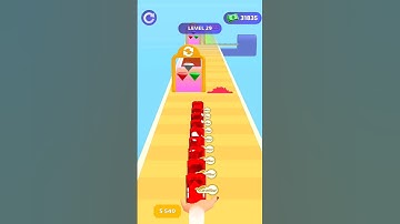 Gem stack run 💎 new funny 🤣 level 29 android gameplay #youtubeshorts #gaming #shorts