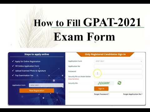 How to FILL GPAT 2021 Examination Form....Simplest way
