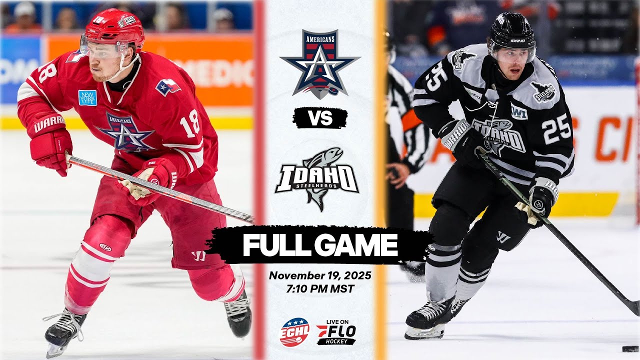 ECHL Free Live Stream - Allen Americans vs Idaho Steelheads | FloHockey