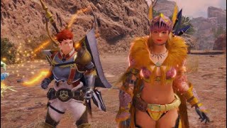 Monster Hunter Rise Sunbreak Dual Blades Vs Front Row Seat Utsushi and Jae Duo Quest