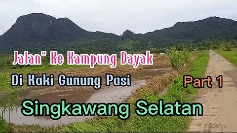 Suasana Adem Kampung DAYAK Kaki Gunung Pasi // Kota Singkawang  Kalimantan