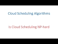 Issues in Cloud Scheduling Algorithms