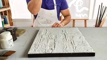 Mastering Textured Art On Canvas / Easy & Simple Acrylic Painting Tutorial