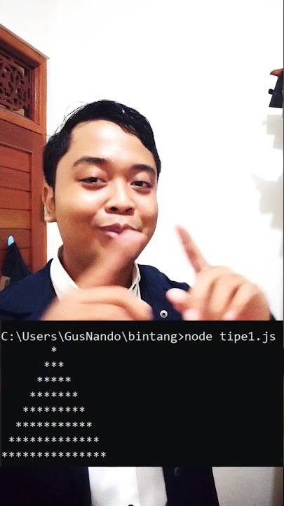 Siapa nih yg tugas kuliahnya di suruh buat bintang #pemrograman #programmer #javascript #coding