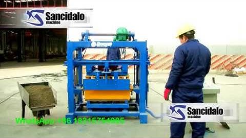 QTJ4-40 small scale manual concrete block making machine in kenya