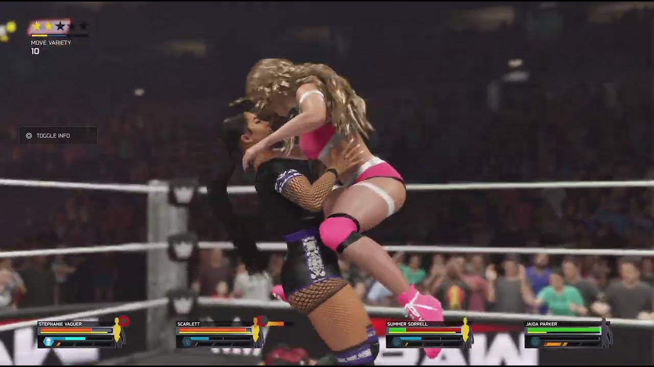 WWE 2K25 RAW Stephanie Vaquer vs. Scarlett vs. Summer Sorrell vs. Jaida Parker