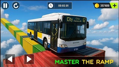 Sky Bus Mega Ramp Drive – Extreme Stunts & Impossible Tracks! - New Android Gameplay - SMG Play  