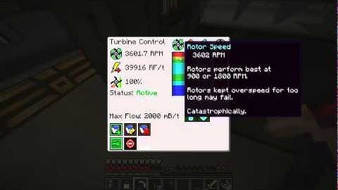 Big Reactors Mod, Turbine 3600+ RPM