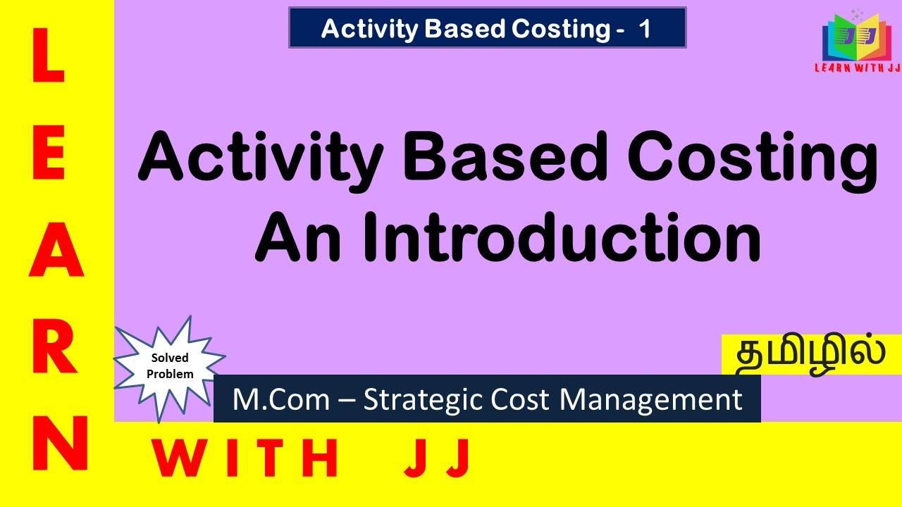 #activitybasedcosting