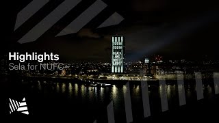 Sela for NUFC | Projection mapping | Millbank Tower | London