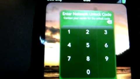 Palm Pre unlocking video