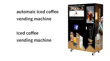 automaic iced coffee vending machine，iced coffee vending machine，Cold brew coffee vending machine