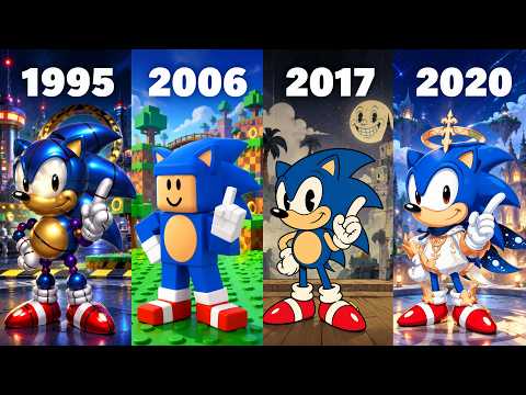 SONIC in different games [MEGA EVOLUTON]