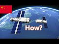 Fully automatic docking of China Tianzhou-2 cargo spacecraft and space station | 中國天舟二號貨運飛船與空間站全自動對接