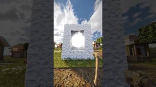 Realistic Snow Portal / Minecraft Rtx #Shorts #Minecraft