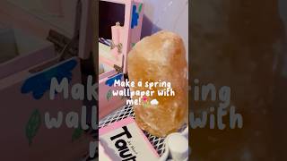 Making a spring wallpaper digital wallpaper diy #soleilsunrise #wallpaper #digital #fyp #purple