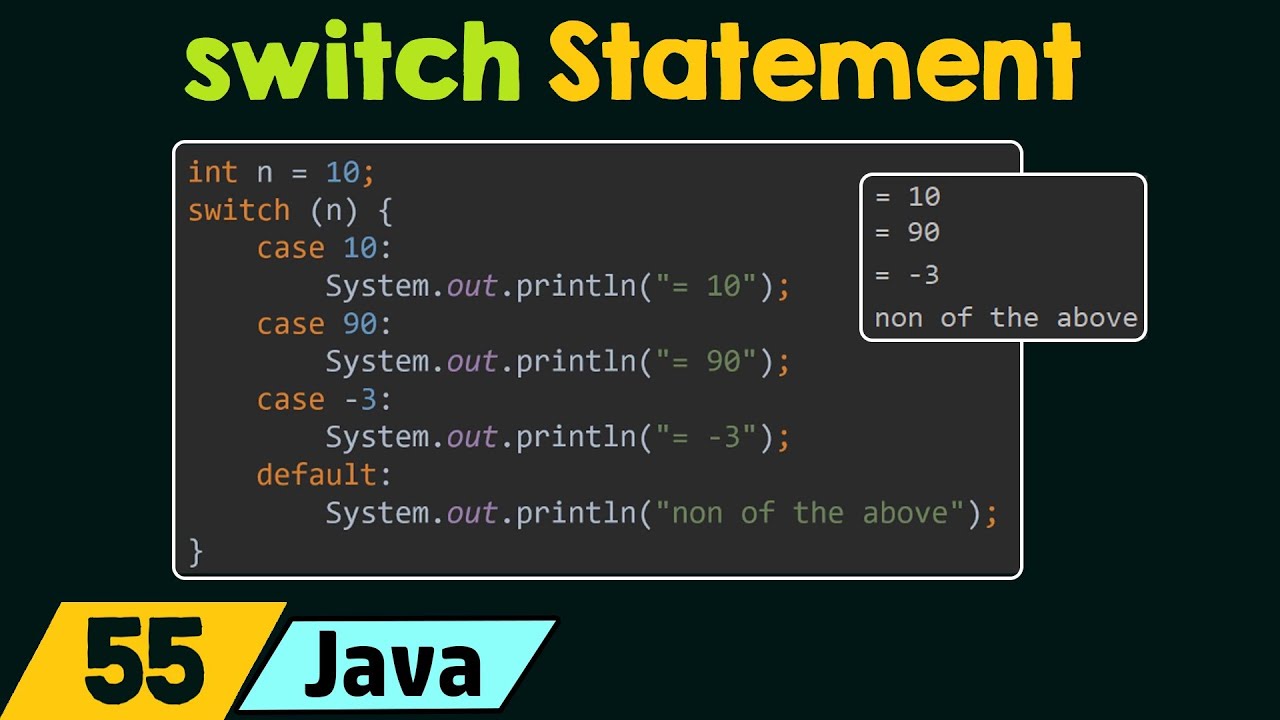 java switch variable assignment