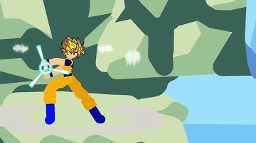 Goku kamehameha wave practice #animation #anime #stickman #sticknodes #goku