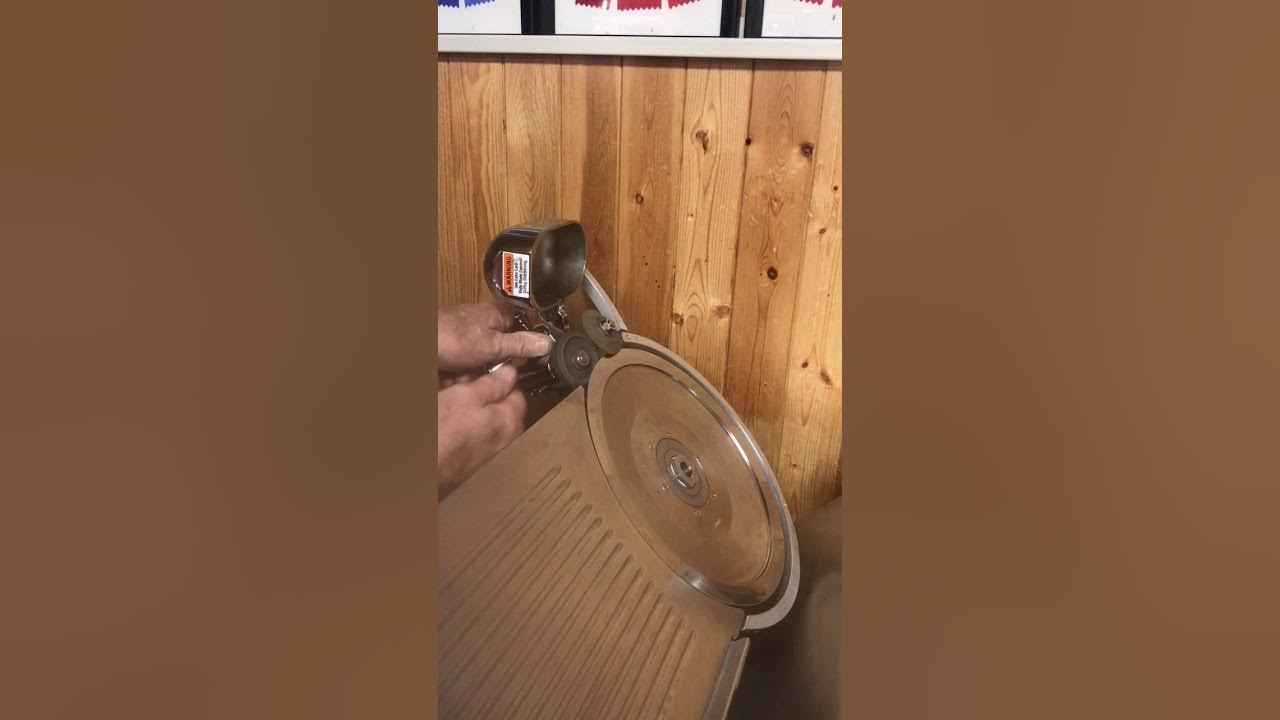 How to Sharpen Globe Meat Slicer Blade YouTube