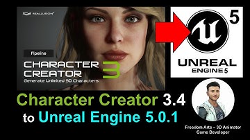 Character Creator 3.44 direct to Unreal Engine 5.0.1 - Full Tutorial 2022 May