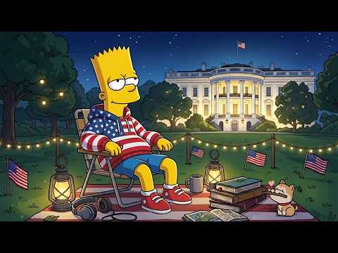 Cozy Night 4th of July 🎇 Relaxing Lofi Music for Independence Day Night 🇺🇸 ✨ Calming Lofi