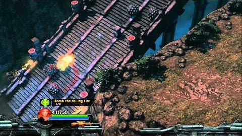 LCGoL. Twisting Bridge. Reward Challenge: Bomb the rolling fire